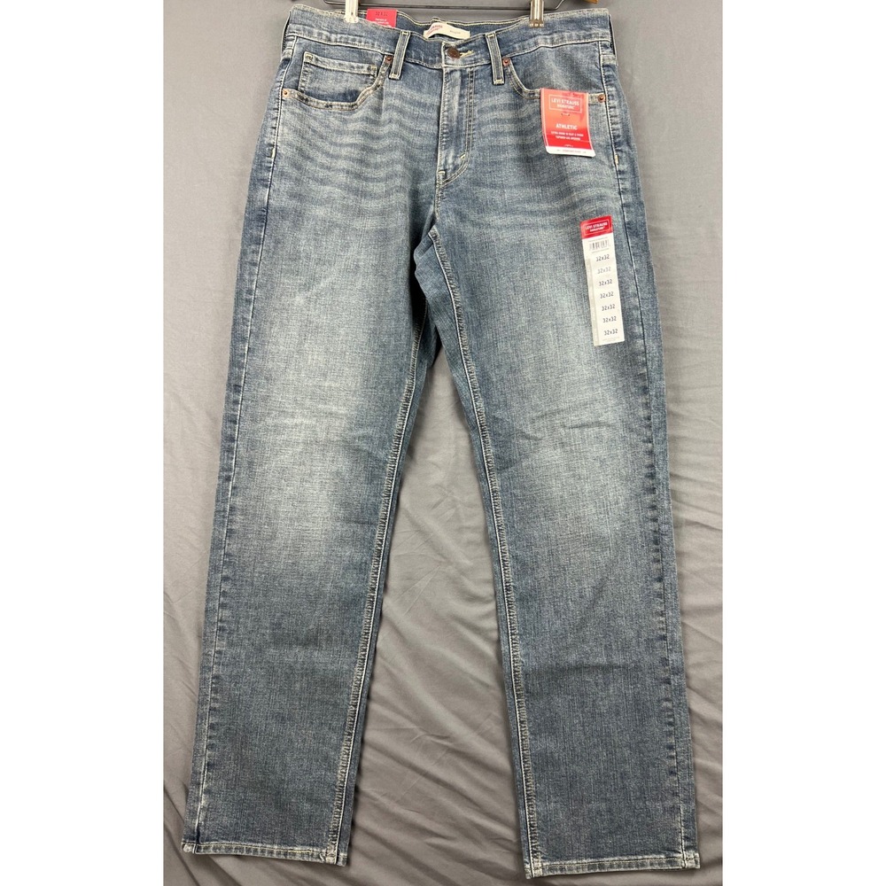 Levi Strauss Signature Jeans Mens 32x32 Athletic Fit Medium Blue Denim NWT